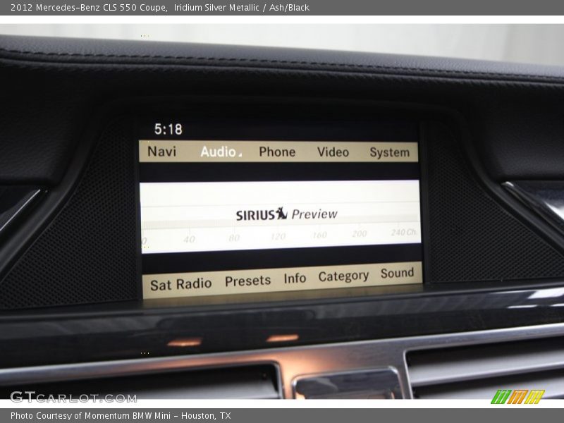 Iridium Silver Metallic / Ash/Black 2012 Mercedes-Benz CLS 550 Coupe