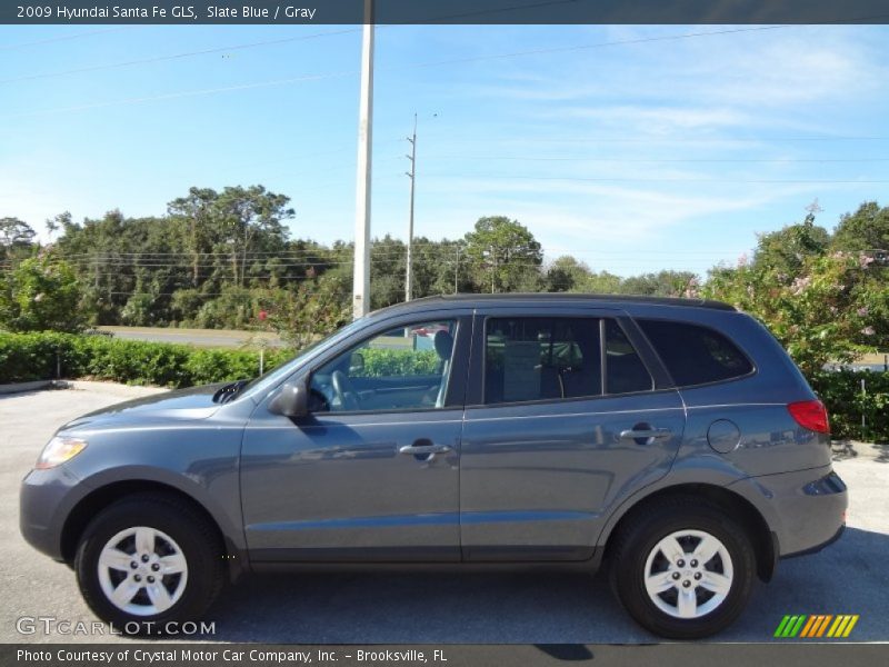 Slate Blue / Gray 2009 Hyundai Santa Fe GLS