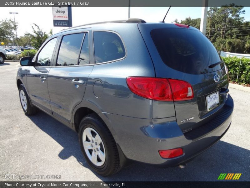 Slate Blue / Gray 2009 Hyundai Santa Fe GLS