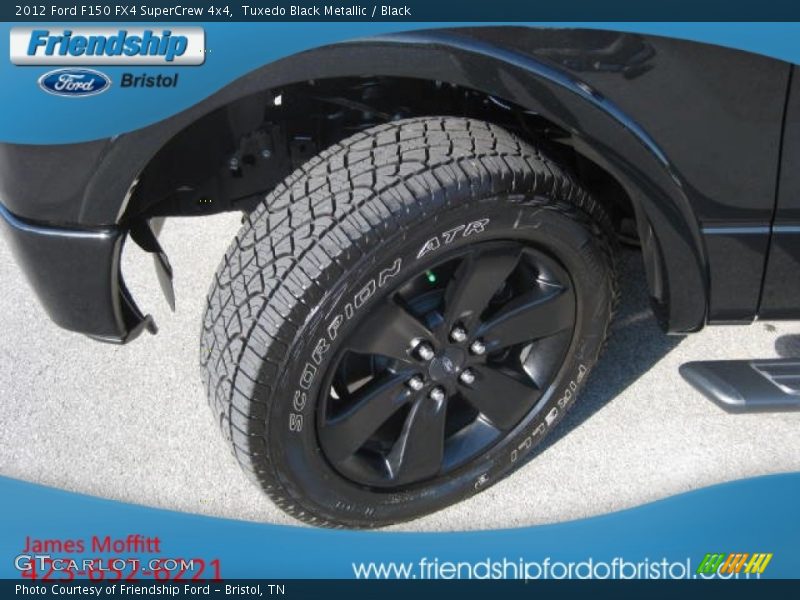 Tuxedo Black Metallic / Black 2012 Ford F150 FX4 SuperCrew 4x4