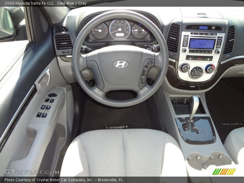 Slate Blue / Gray 2009 Hyundai Santa Fe GLS