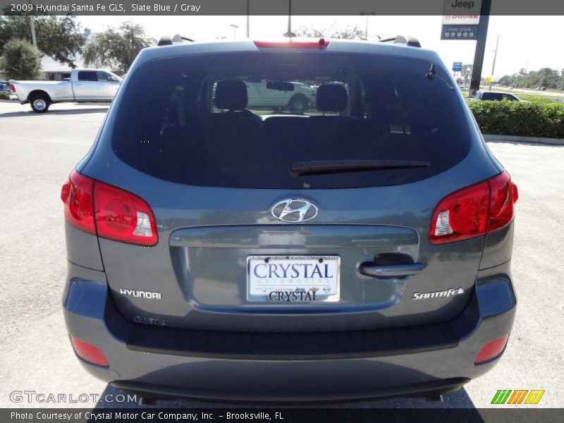 Slate Blue / Gray 2009 Hyundai Santa Fe GLS