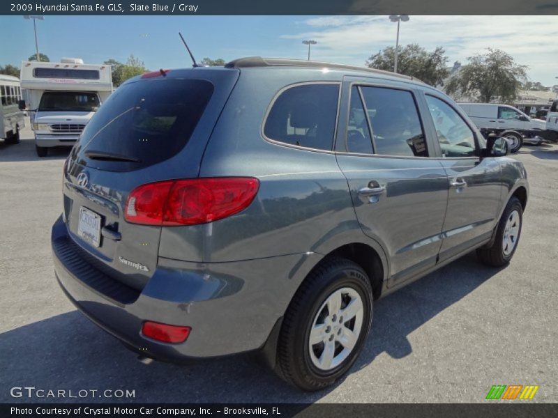 Slate Blue / Gray 2009 Hyundai Santa Fe GLS