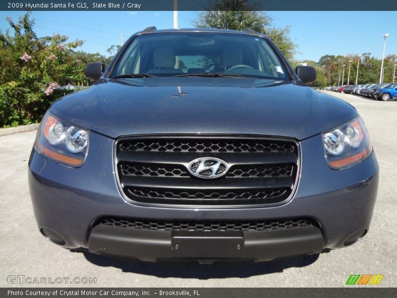 Slate Blue / Gray 2009 Hyundai Santa Fe GLS