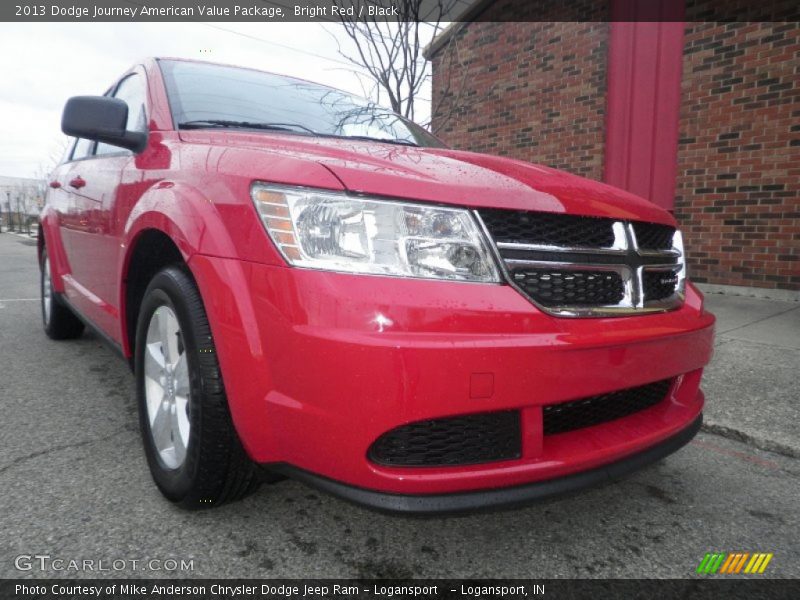 Bright Red / Black 2013 Dodge Journey American Value Package