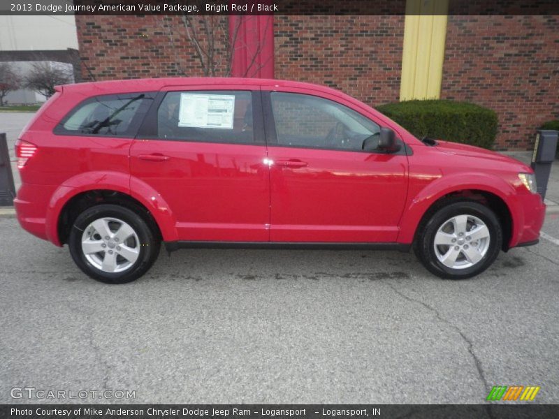 Bright Red / Black 2013 Dodge Journey American Value Package