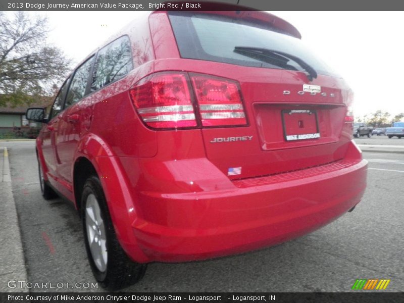 Bright Red / Black 2013 Dodge Journey American Value Package