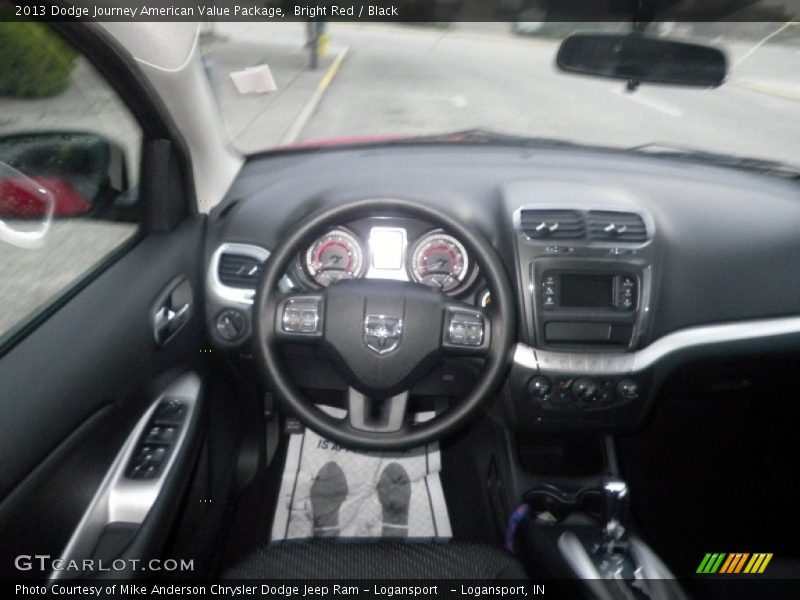 Bright Red / Black 2013 Dodge Journey American Value Package