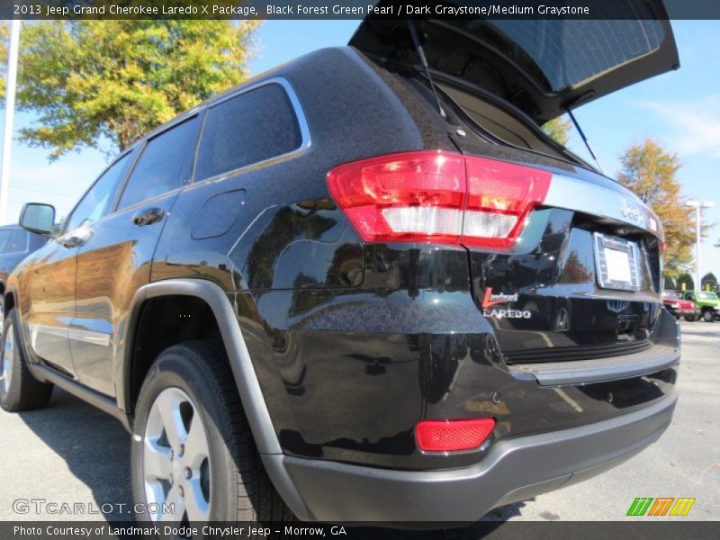 Black Forest Green Pearl / Dark Graystone/Medium Graystone 2013 Jeep Grand Cherokee Laredo X Package