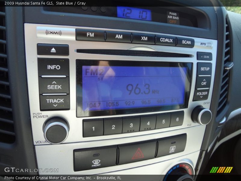 Slate Blue / Gray 2009 Hyundai Santa Fe GLS