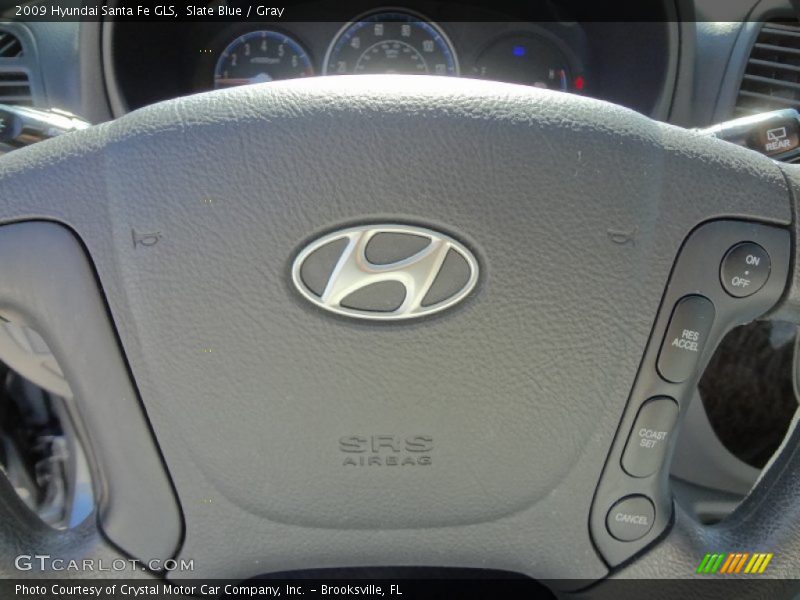 Slate Blue / Gray 2009 Hyundai Santa Fe GLS