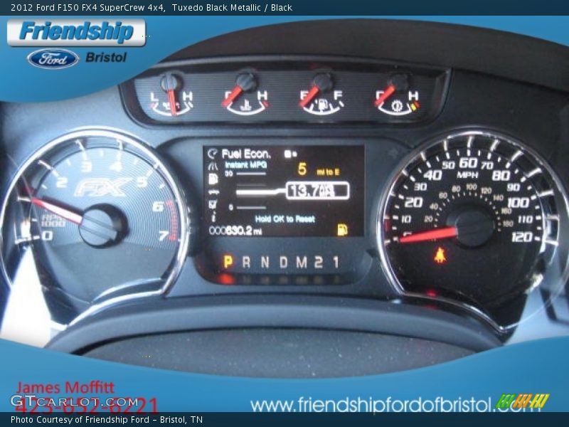 Tuxedo Black Metallic / Black 2012 Ford F150 FX4 SuperCrew 4x4
