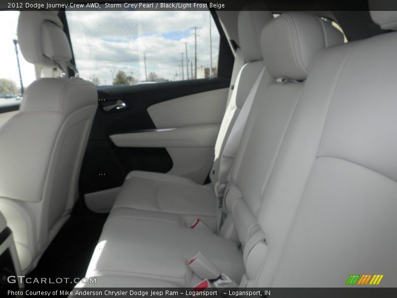 Storm Grey Pearl / Black/Light Frost Beige 2012 Dodge Journey Crew AWD