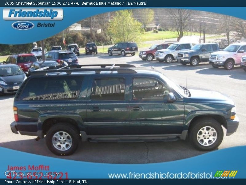 Bermuda Blue Metallic / Tan/Neutral 2005 Chevrolet Suburban 1500 Z71 4x4