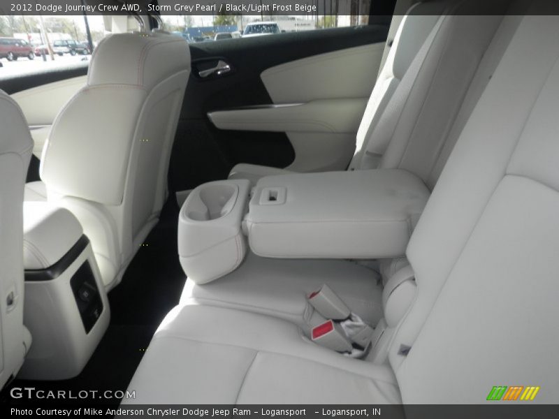 Storm Grey Pearl / Black/Light Frost Beige 2012 Dodge Journey Crew AWD