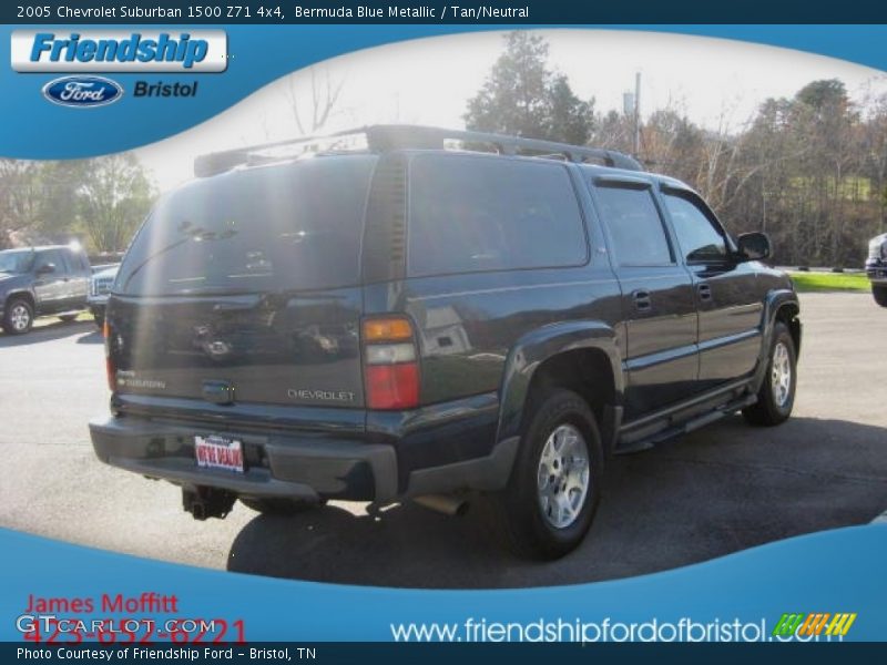 Bermuda Blue Metallic / Tan/Neutral 2005 Chevrolet Suburban 1500 Z71 4x4
