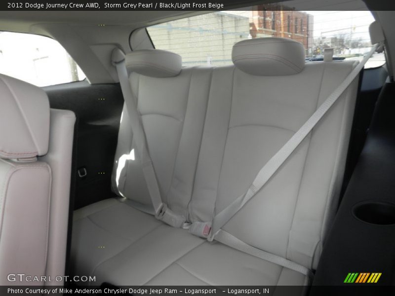 Storm Grey Pearl / Black/Light Frost Beige 2012 Dodge Journey Crew AWD