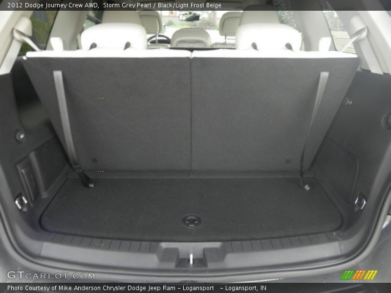 Storm Grey Pearl / Black/Light Frost Beige 2012 Dodge Journey Crew AWD