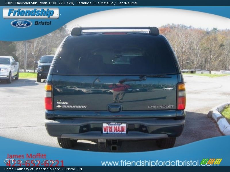 Bermuda Blue Metallic / Tan/Neutral 2005 Chevrolet Suburban 1500 Z71 4x4