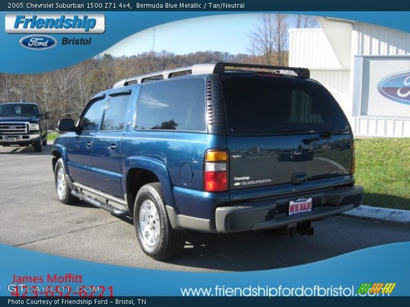 Bermuda Blue Metallic / Tan/Neutral 2005 Chevrolet Suburban 1500 Z71 4x4