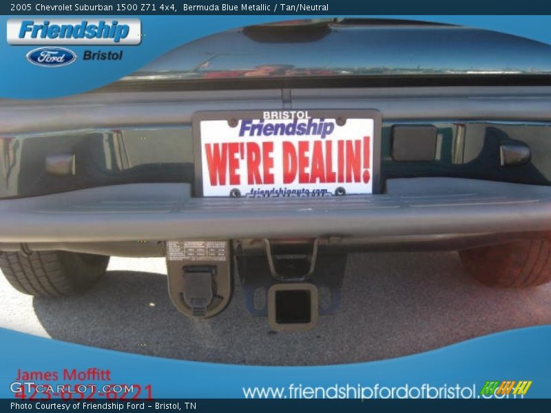 Bermuda Blue Metallic / Tan/Neutral 2005 Chevrolet Suburban 1500 Z71 4x4