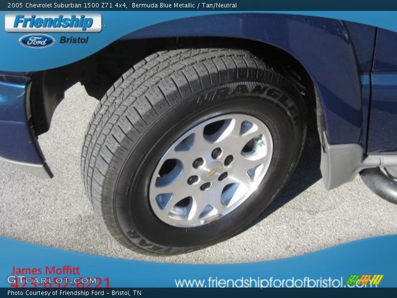 Bermuda Blue Metallic / Tan/Neutral 2005 Chevrolet Suburban 1500 Z71 4x4