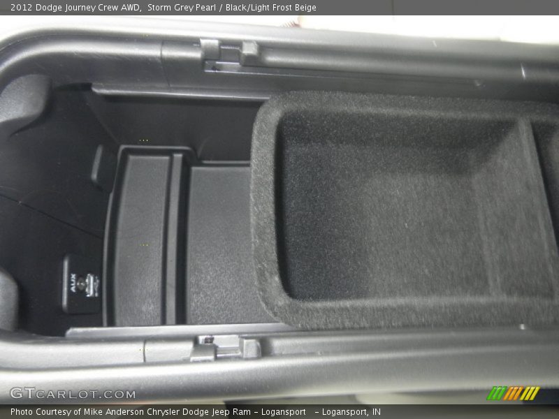 Storm Grey Pearl / Black/Light Frost Beige 2012 Dodge Journey Crew AWD