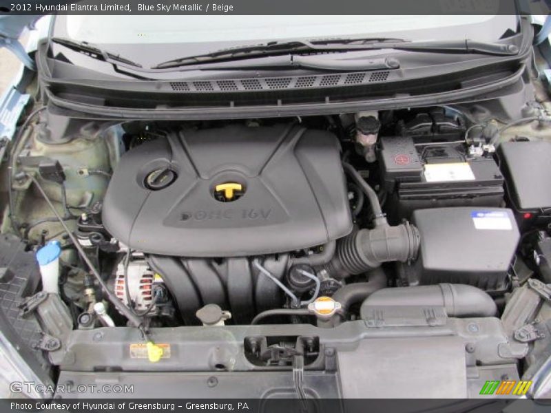 Blue Sky Metallic / Beige 2012 Hyundai Elantra Limited