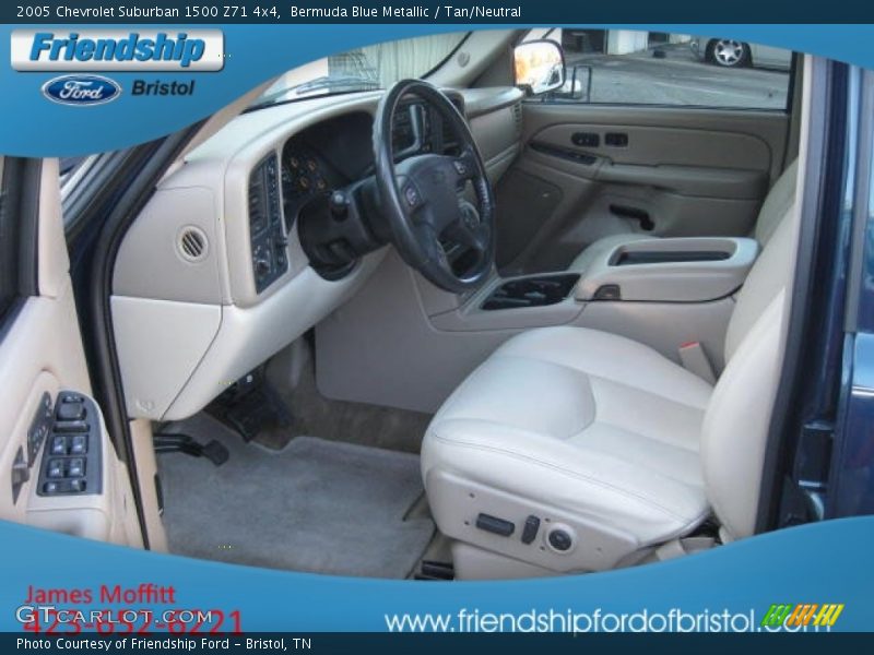 Bermuda Blue Metallic / Tan/Neutral 2005 Chevrolet Suburban 1500 Z71 4x4