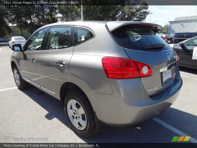 Gotham Gray Metallic / Black 2011 Nissan Rogue S