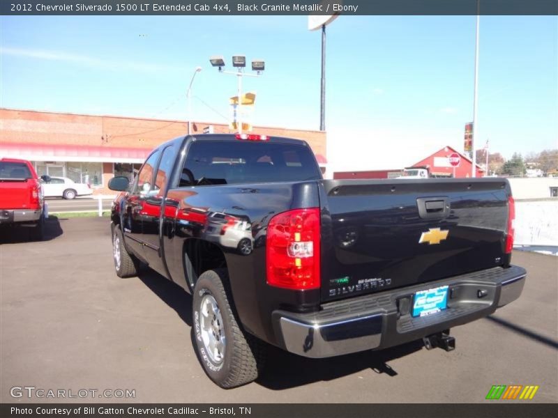 Black Granite Metallic / Ebony 2012 Chevrolet Silverado 1500 LT Extended Cab 4x4