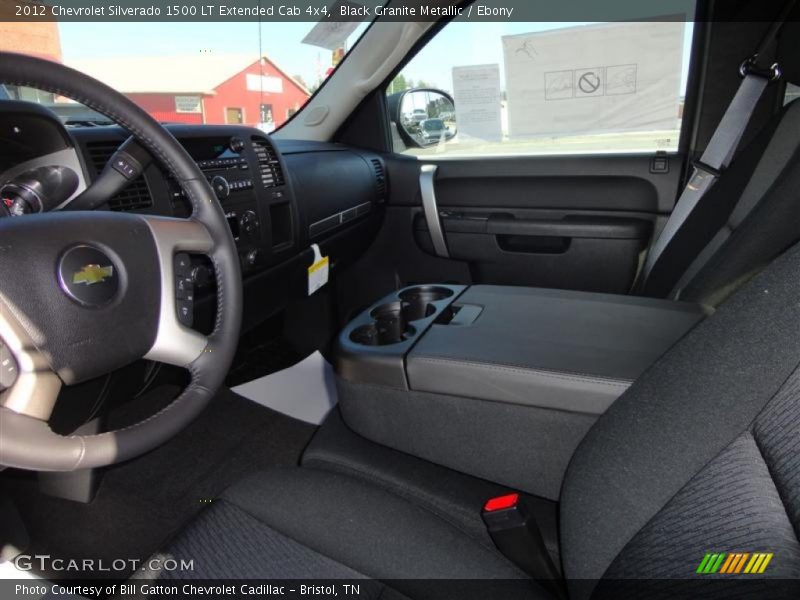 Black Granite Metallic / Ebony 2012 Chevrolet Silverado 1500 LT Extended Cab 4x4