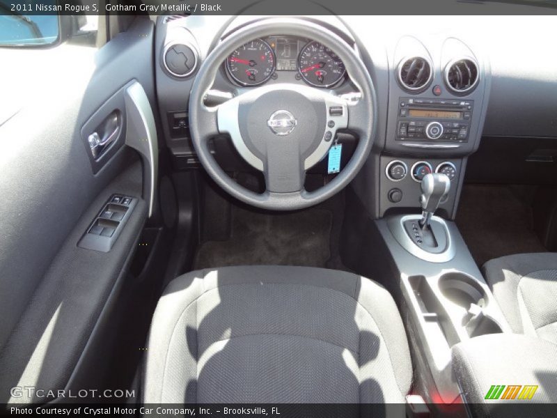 Gotham Gray Metallic / Black 2011 Nissan Rogue S