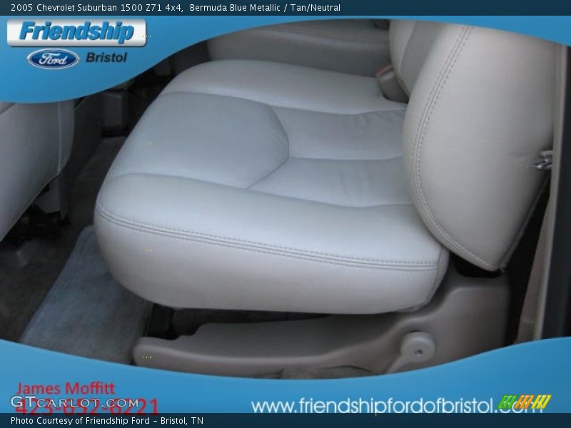 Bermuda Blue Metallic / Tan/Neutral 2005 Chevrolet Suburban 1500 Z71 4x4