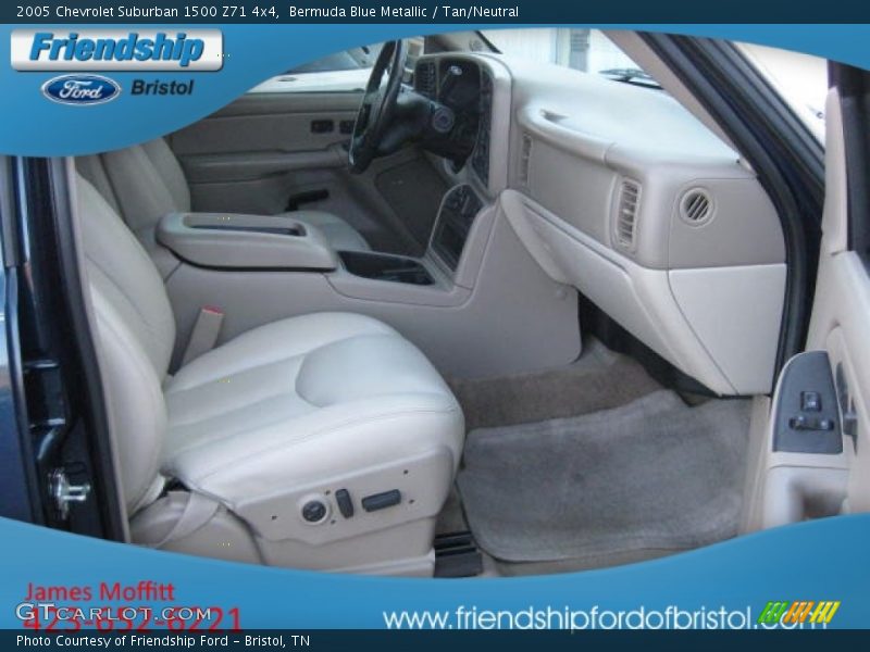 Bermuda Blue Metallic / Tan/Neutral 2005 Chevrolet Suburban 1500 Z71 4x4