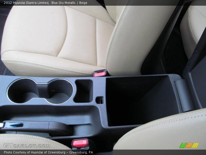 Blue Sky Metallic / Beige 2012 Hyundai Elantra Limited