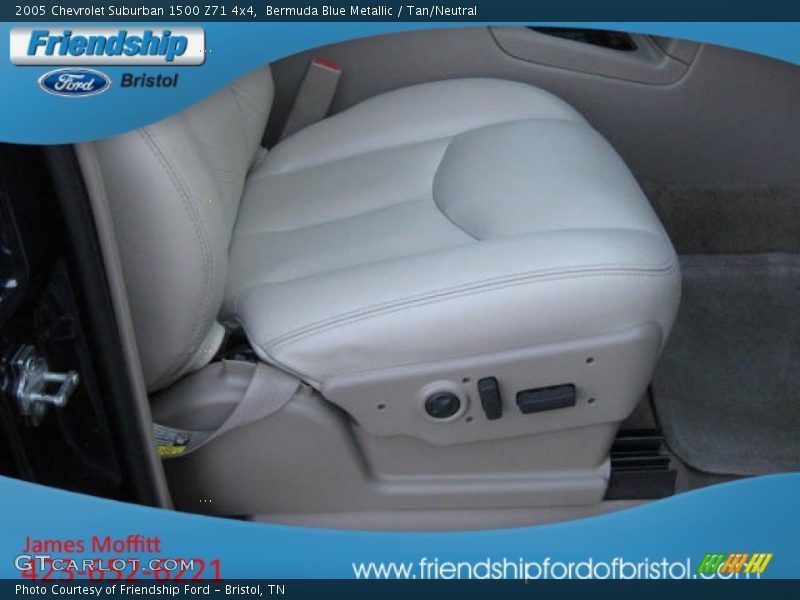 Bermuda Blue Metallic / Tan/Neutral 2005 Chevrolet Suburban 1500 Z71 4x4