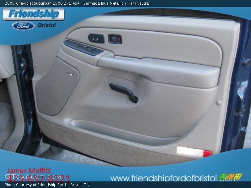 Bermuda Blue Metallic / Tan/Neutral 2005 Chevrolet Suburban 1500 Z71 4x4