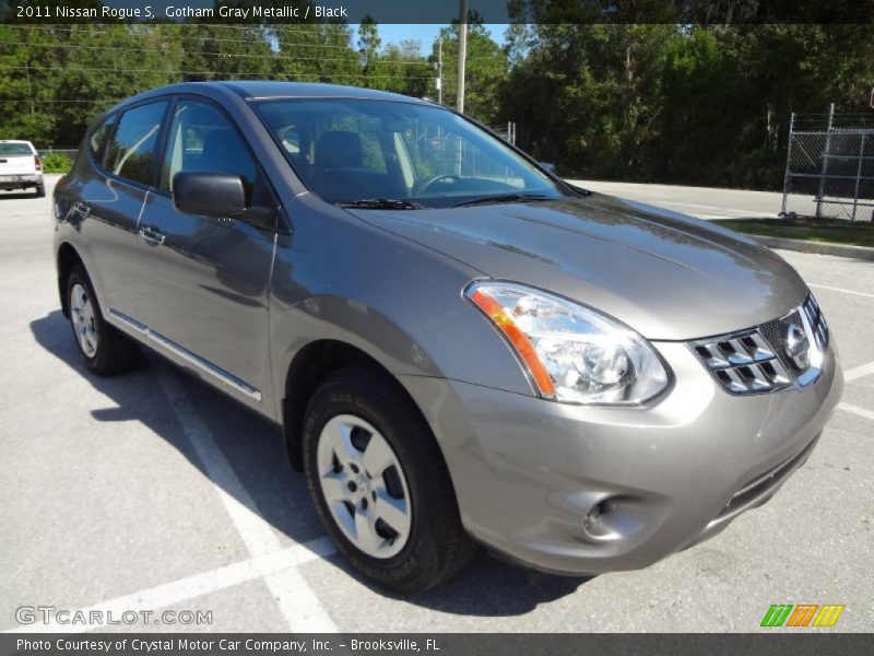 Gotham Gray Metallic / Black 2011 Nissan Rogue S