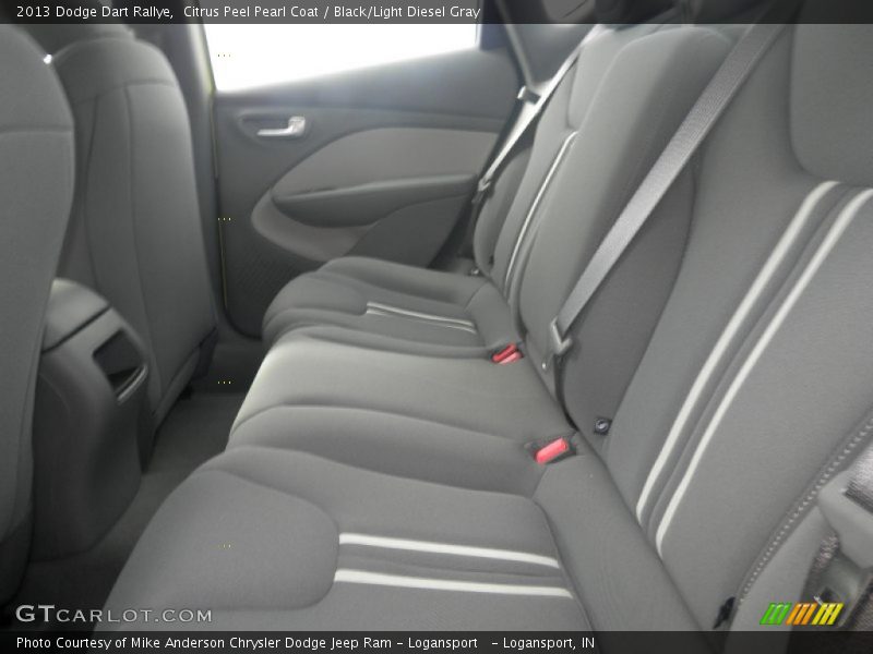 Citrus Peel Pearl Coat / Black/Light Diesel Gray 2013 Dodge Dart Rallye