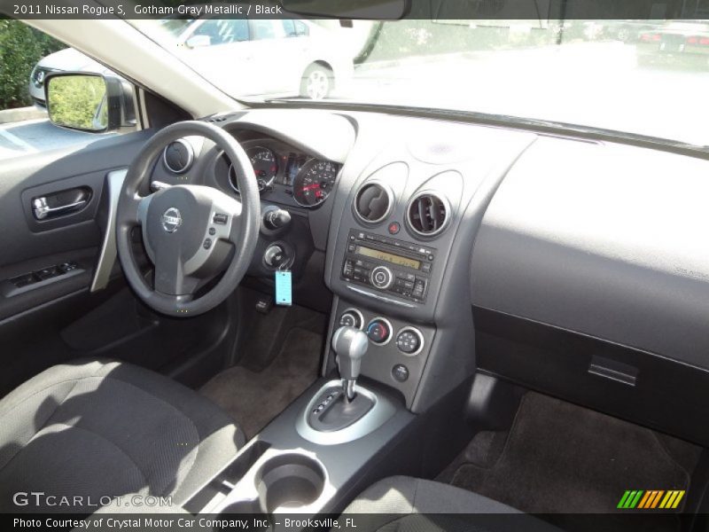 Gotham Gray Metallic / Black 2011 Nissan Rogue S