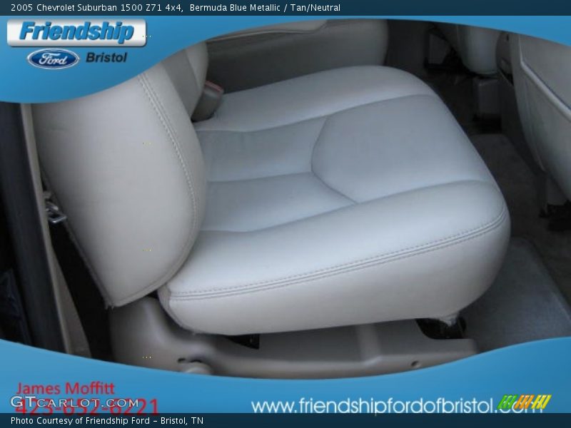 Bermuda Blue Metallic / Tan/Neutral 2005 Chevrolet Suburban 1500 Z71 4x4