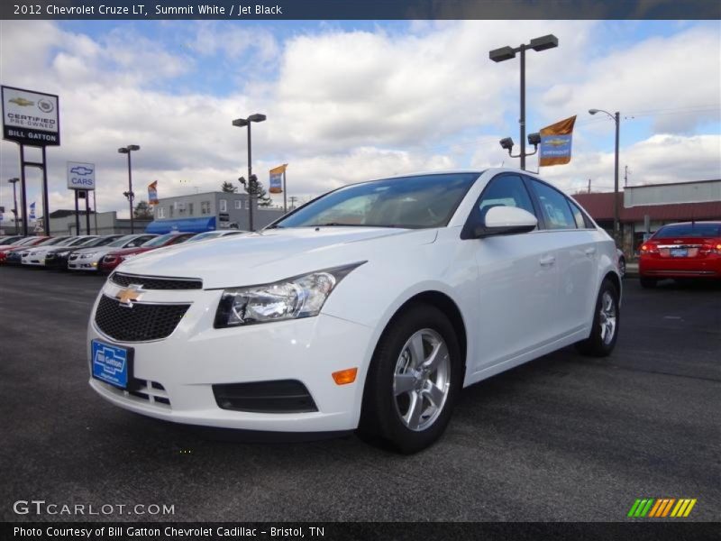 Summit White / Jet Black 2012 Chevrolet Cruze LT
