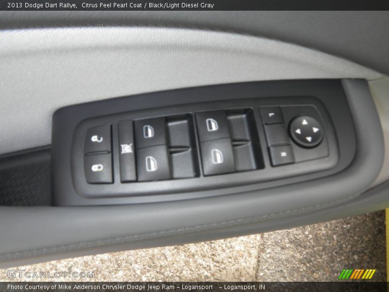 Citrus Peel Pearl Coat / Black/Light Diesel Gray 2013 Dodge Dart Rallye