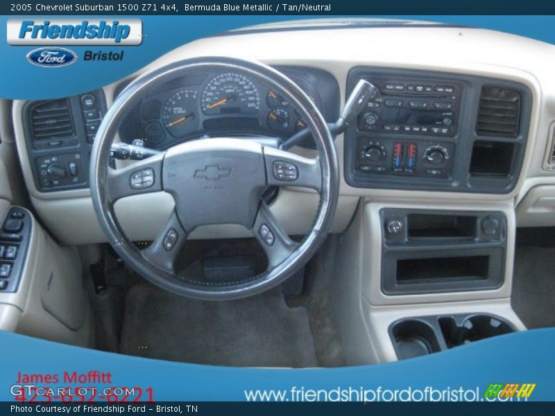 Bermuda Blue Metallic / Tan/Neutral 2005 Chevrolet Suburban 1500 Z71 4x4