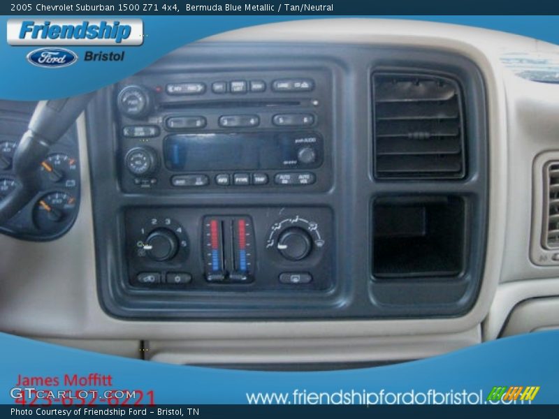 Bermuda Blue Metallic / Tan/Neutral 2005 Chevrolet Suburban 1500 Z71 4x4