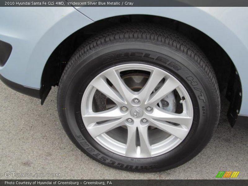 Irridescent Silver Blue Metallic / Gray 2010 Hyundai Santa Fe GLS 4WD