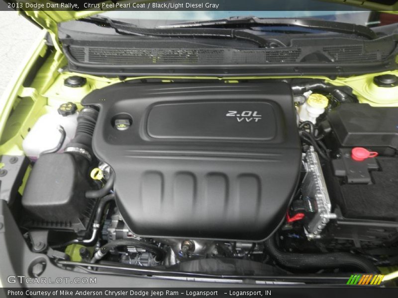 Citrus Peel Pearl Coat / Black/Light Diesel Gray 2013 Dodge Dart Rallye