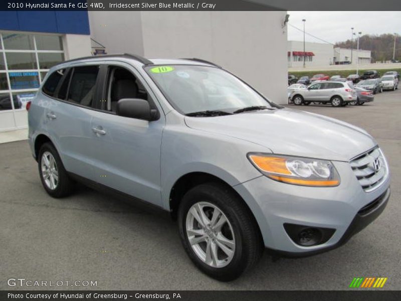 Irridescent Silver Blue Metallic / Gray 2010 Hyundai Santa Fe GLS 4WD