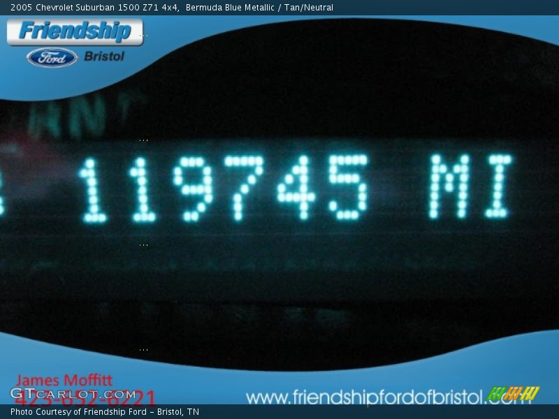 Bermuda Blue Metallic / Tan/Neutral 2005 Chevrolet Suburban 1500 Z71 4x4